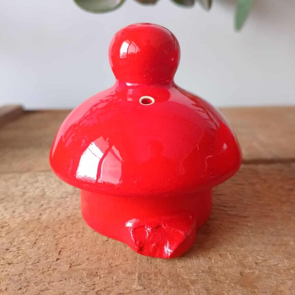 Vintage Hayhoe Flowerdale Single Serve Small Red Ceramic Teapot, Canada Pottery - Picture 7 of 10